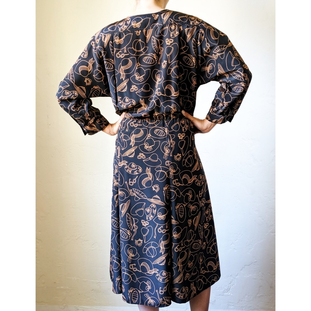Kevin Stuart Vintage Mod Hat Pattern Dress - Picture 6 of 7